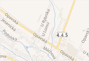 U Lomu v obci Rýmařov - mapa ulice
