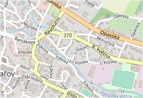 U Potoka v obci Rýmařov - mapa ulice