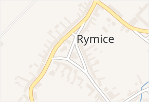 Rymice v obci Rymice - mapa části obce