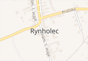 Rynholec v obci Rynholec - mapa části obce