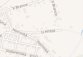 U Hřiště v obci Rynholec - mapa ulice