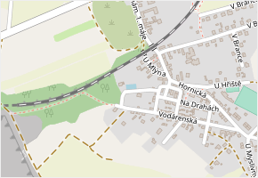U Nádržky v obci Rynholec - mapa ulice