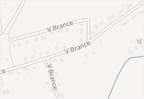 V Brance v obci Rynholec - mapa ulice