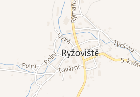 Generála Svobody v obci Ryžoviště - mapa ulice