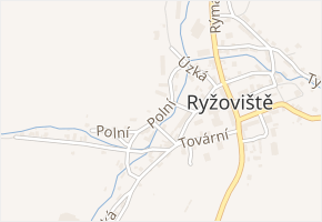 Polní v obci Ryžoviště - mapa ulice