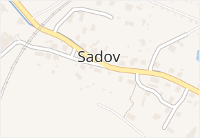 Sadov v obci Sadov - mapa části obce