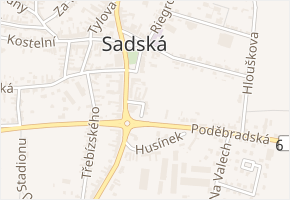 Gregrovo náměstí v obci Sadská - mapa ulice