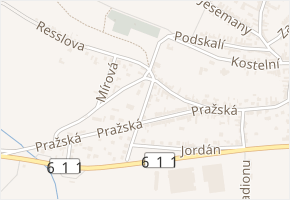 Žižkova v obci Sadská - mapa ulice