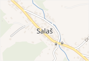 Salaš v obci Salaš - mapa části obce