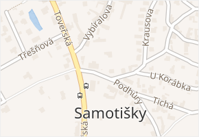 Samotišky v obci Samotišky - mapa části obce