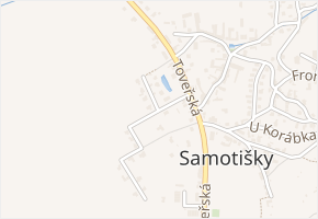 Toveřská v obci Samotišky - mapa ulice