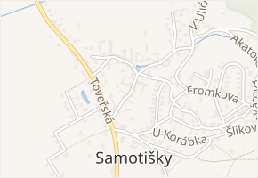 Vybíralova v obci Samotišky - mapa ulice