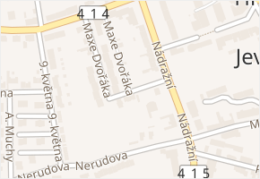 Dvořákova v obci Šanov - mapa ulice