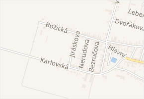 Jiráskova v obci Šanov - mapa ulice