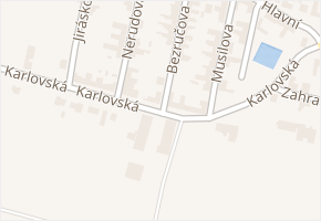 Karlovská v obci Šanov - mapa ulice
