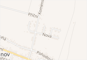 Krátká v obci Šanov - mapa ulice