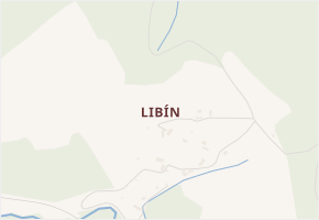 Libín v obci Šárovcova Lhota - mapa části obce