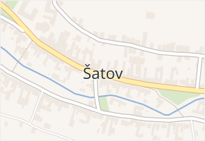 Šatov v obci Šatov - mapa části obce