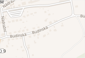 Budínská v obci Sázava - mapa ulice