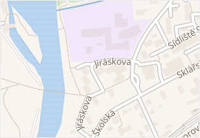 Jiráskova v obci Sázava - mapa ulice