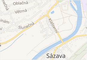Sportovní v obci Sázava - mapa ulice