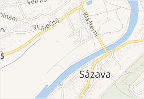 Tyršovo nábřeží v obci Sázava - mapa ulice
