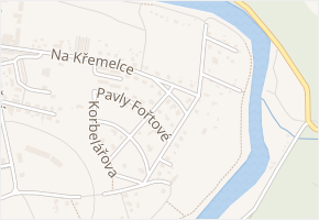 Verisova v obci Sázava - mapa ulice
