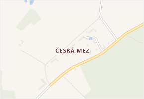 Česká Mez v obci Sázava - mapa části obce