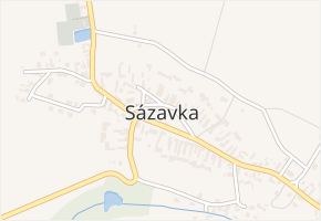 Sázavka v obci Sázavka - mapa části obce