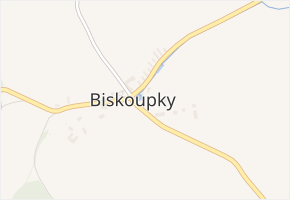 Biskoupky v obci Sebečice - mapa části obce