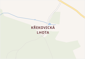 Křekovická Lhota v obci Šebířov - mapa části obce