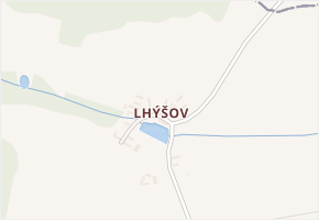 Lhýšov v obci Šebířov - mapa části obce