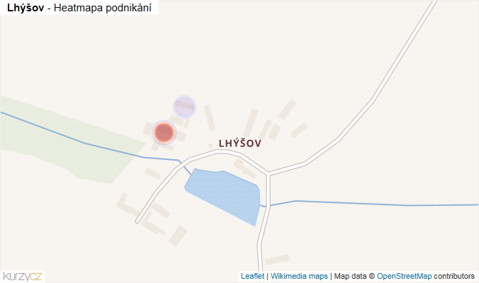 Mapa Lhýšov - Firmy v části obce.