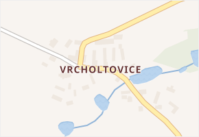 Vrcholtovice v obci Šebířov - mapa části obce