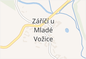 Záříčí u Mladé Vožice v obci Šebířov - mapa části obce