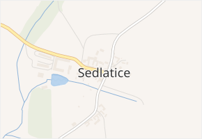 Sedlatice v obci Sedlatice - mapa části obce