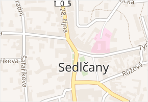 28. října v obci Sedlčany - mapa ulice