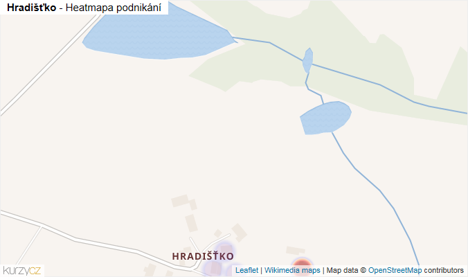 Mapa Hradišťko - Firmy v části obce.