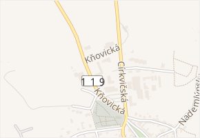 Kňovická v obci Sedlčany - mapa ulice