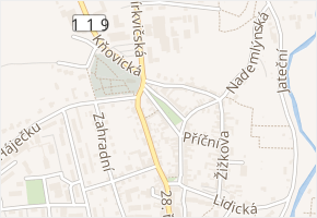 Novoměstské náměstí v obci Sedlčany - mapa ulice