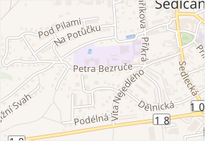 Petra Bezruče v obci Sedlčany - mapa ulice