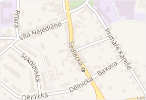 Sedlecká v obci Sedlčany - mapa ulice