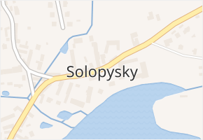 Solopysky v obci Sedlčany - mapa části obce