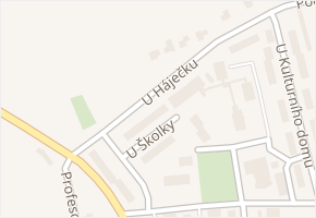 U Háječku v obci Sedlčany - mapa ulice