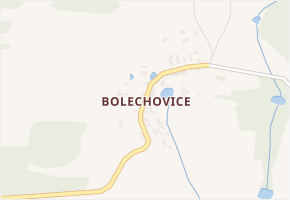 Bolechovice v obci Sedlec-Prčice - mapa části obce