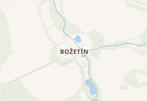 Božetín v obci Sedlec-Prčice - mapa části obce