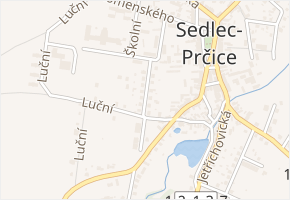 Brigádnická v obci Sedlec-Prčice - mapa ulice