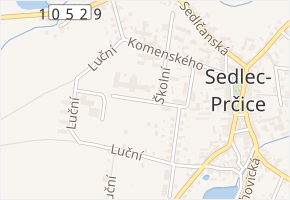 Družstevní v obci Sedlec-Prčice - mapa ulice