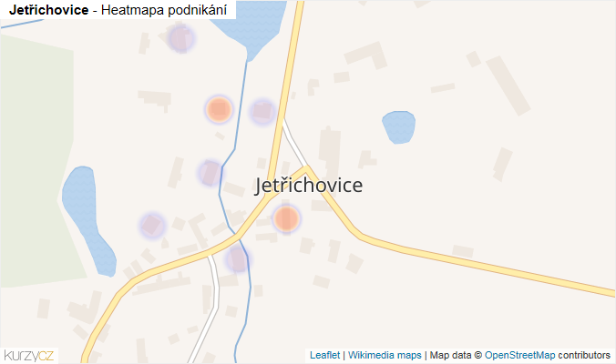 Mapa Jetřichovice - Firmy v části obce.