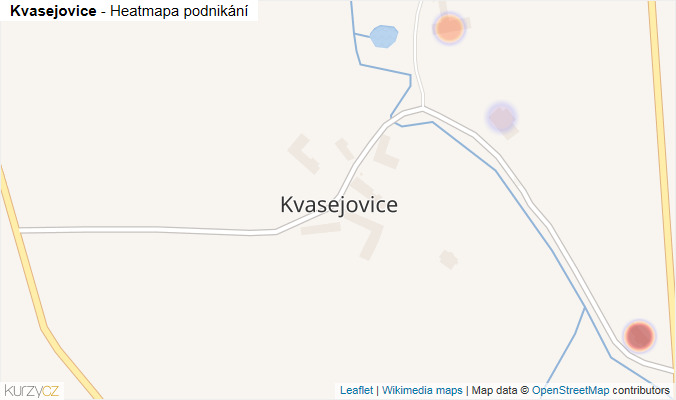 Mapa Kvasejovice - Firmy v části obce.